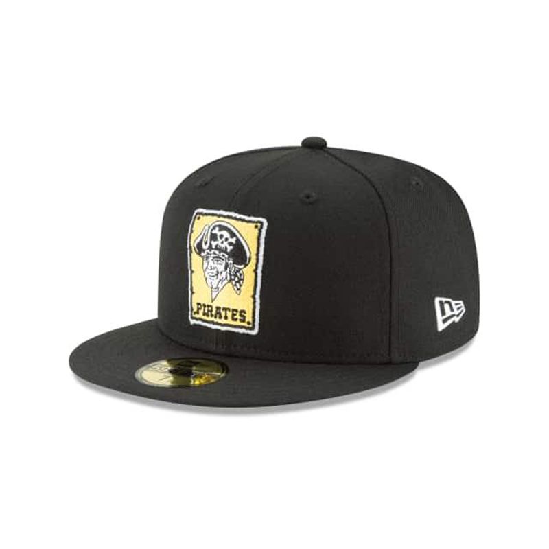 MLB Pittsburgh Pirates 1967 Cooperstown Wool 59Fifty Fitted (CIO8053) - Black New Era Caps